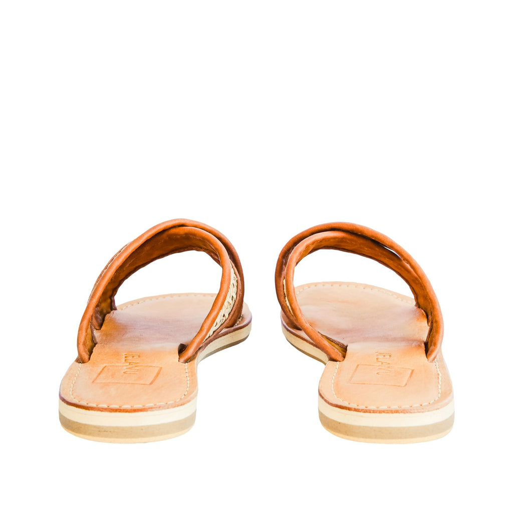Bora Cane Sandals Cognac Leather - Future Brands Group