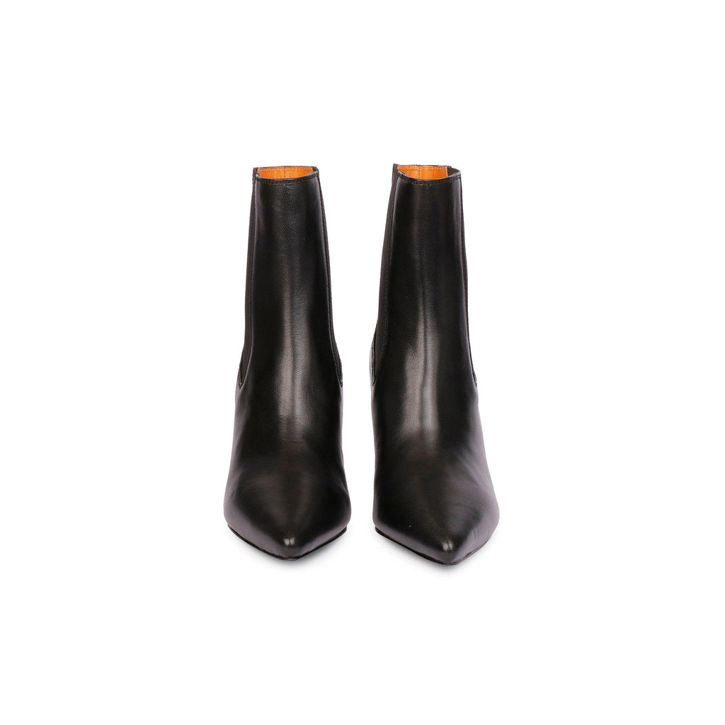 Elliana Black Leather Boots - FutureBrandsGroup