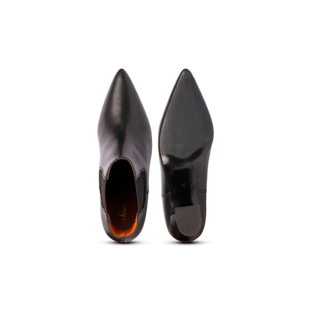 Elliana Black Leather Boots - FutureBrandsGroup