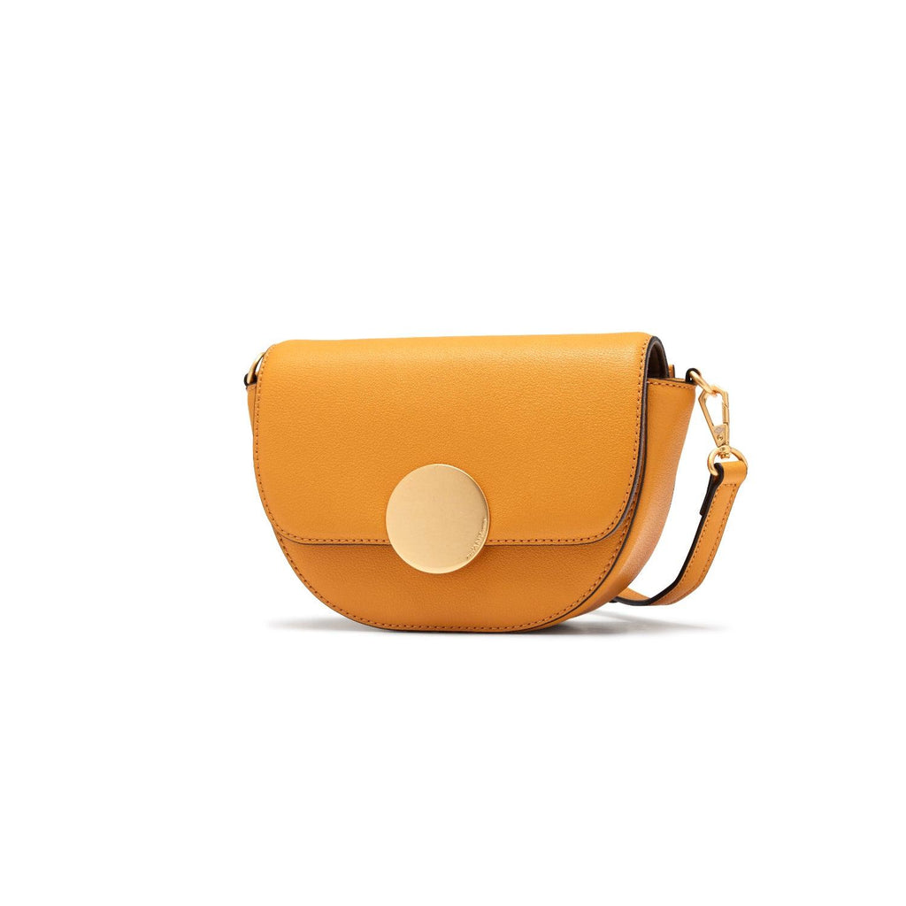 LOTTIE SADDLE CROSSBODY by oryany, color, shadow yellow