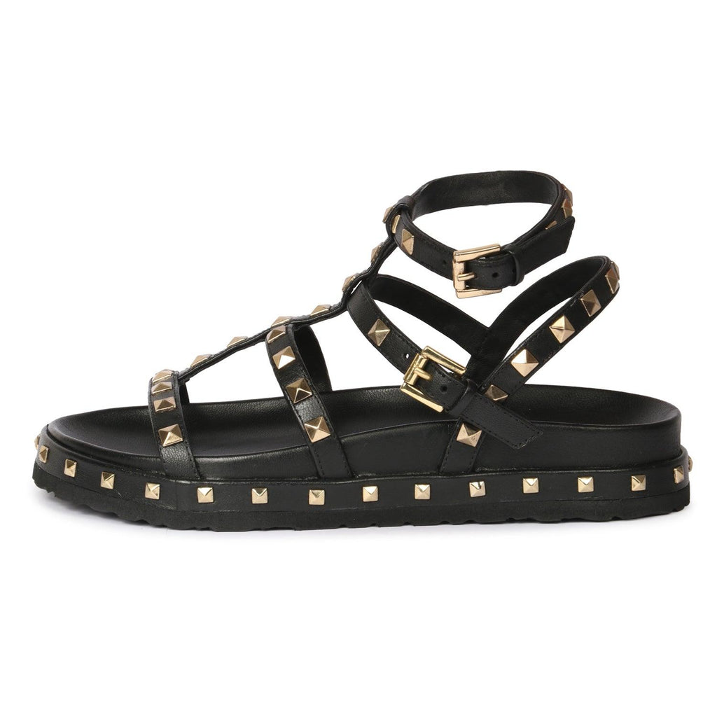 Alicia Black Sandals side view- Future Brands Group from Saint G