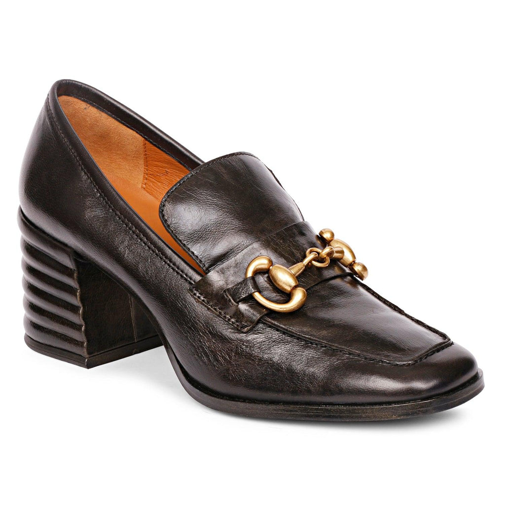 Valentina Black Leather Handcrafted Loafer - FutureBrandsGroup