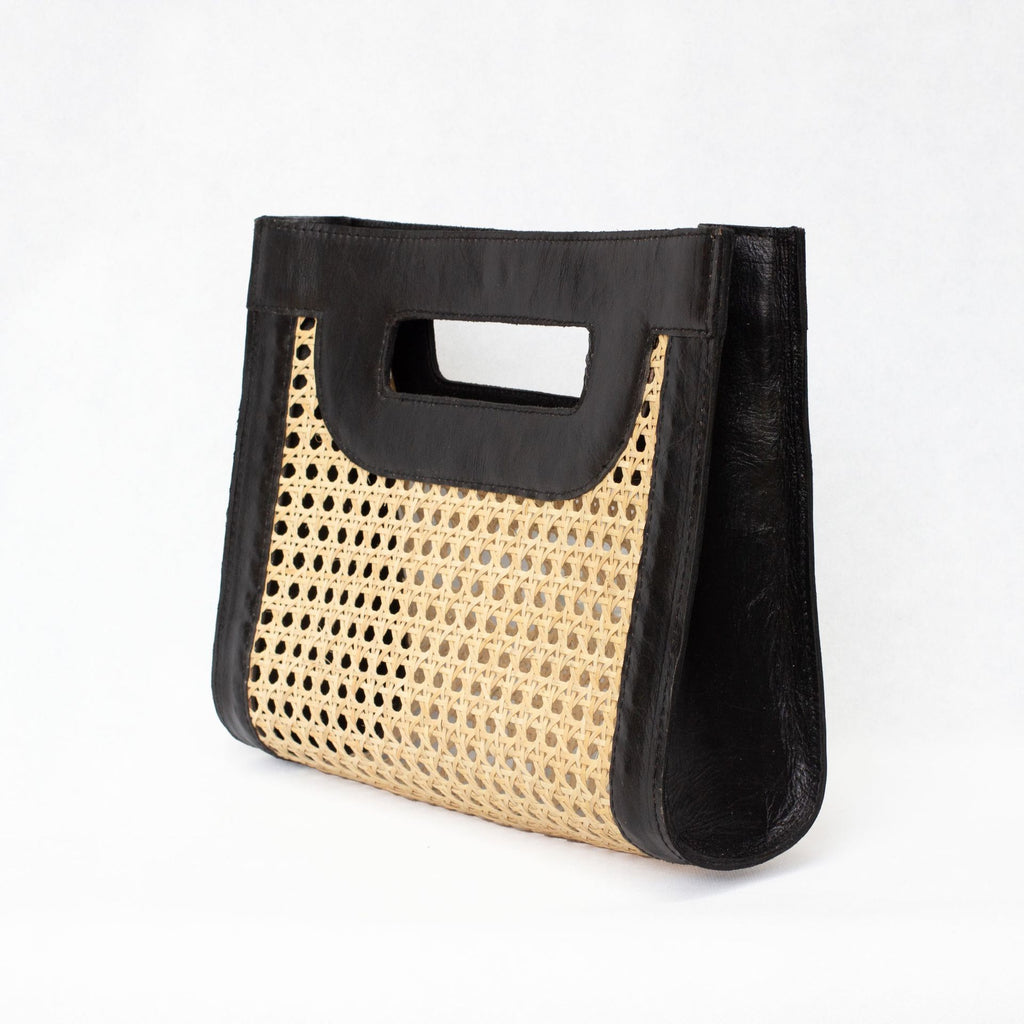 Venice Medium - Cane Leather Clutch, Artisan Made, Made in Bali, Summer Bags