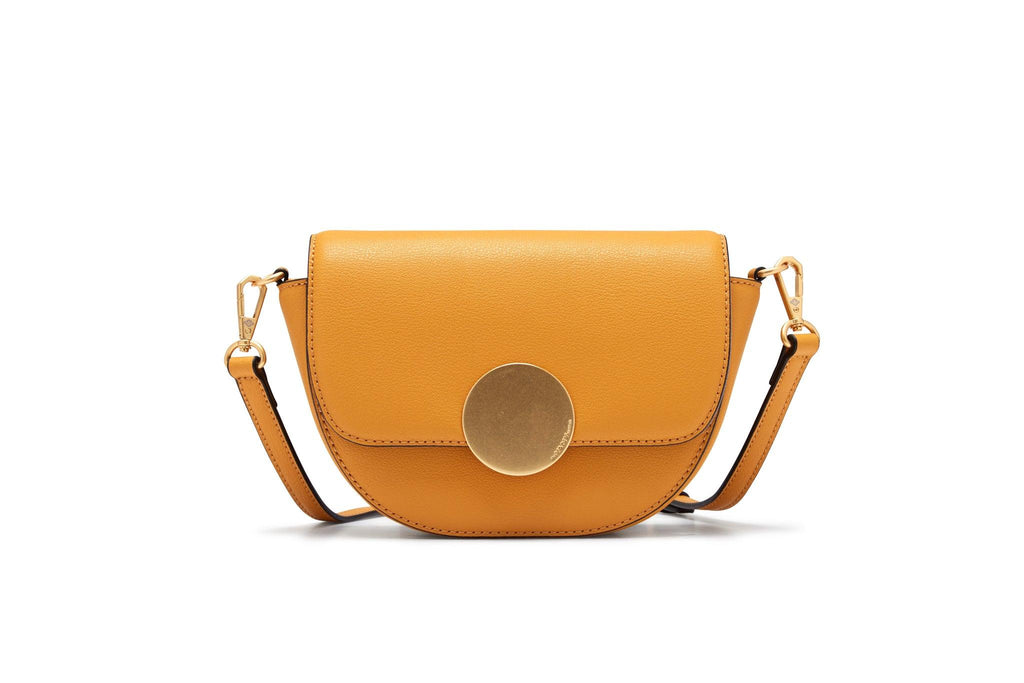 LOTTIE SADDLE CROSSBODY by oryany color, shadow yellow