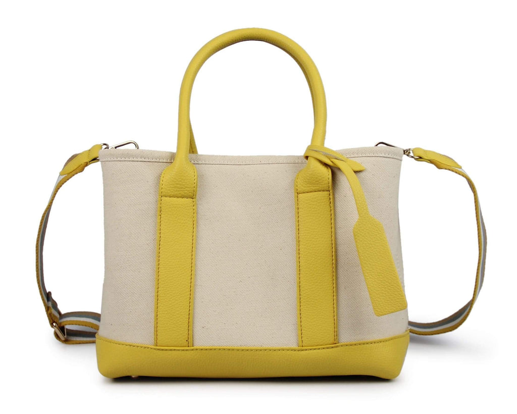 JELAVU Handbag Yellow Chloe Medium Canvas