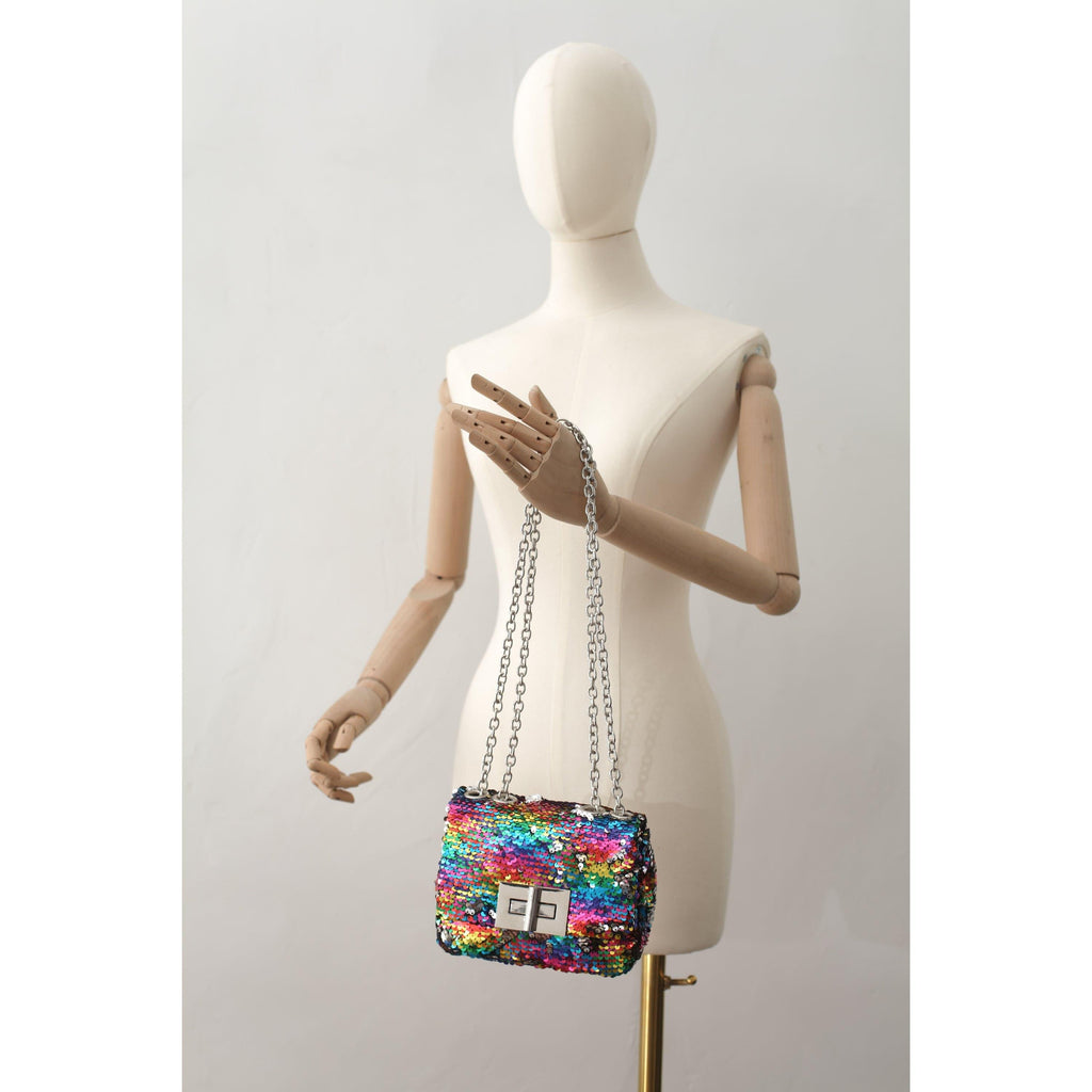 Madi Mini Crossbody Rainbow Sequin JELAVU Handbags