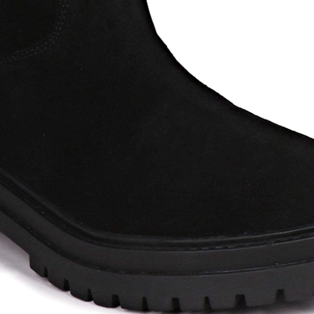 Saint G ANKLE BOOT Alexandra Black Suede Pull on Boots