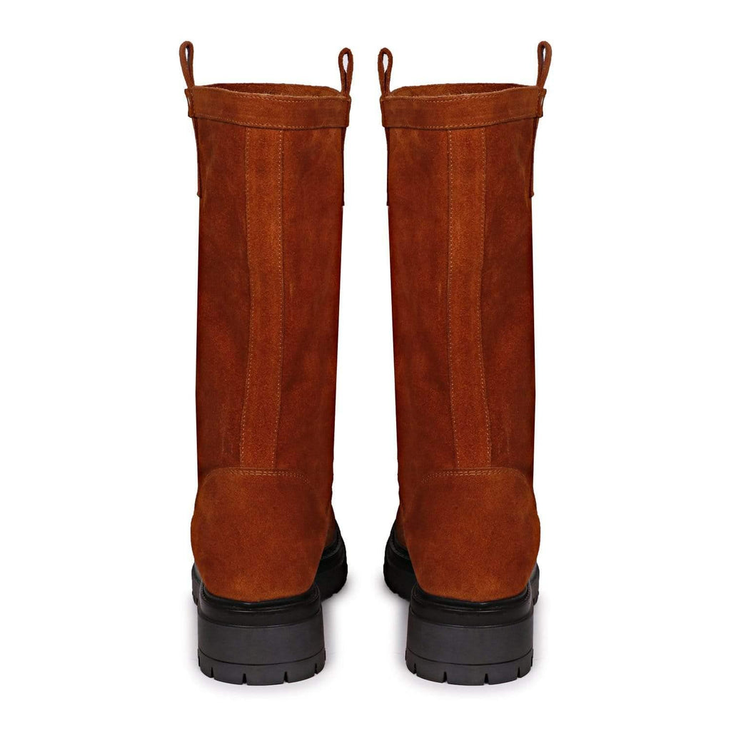 Saint G ANKLE BOOT Alexandra Cuoio Suede Pull on Boots