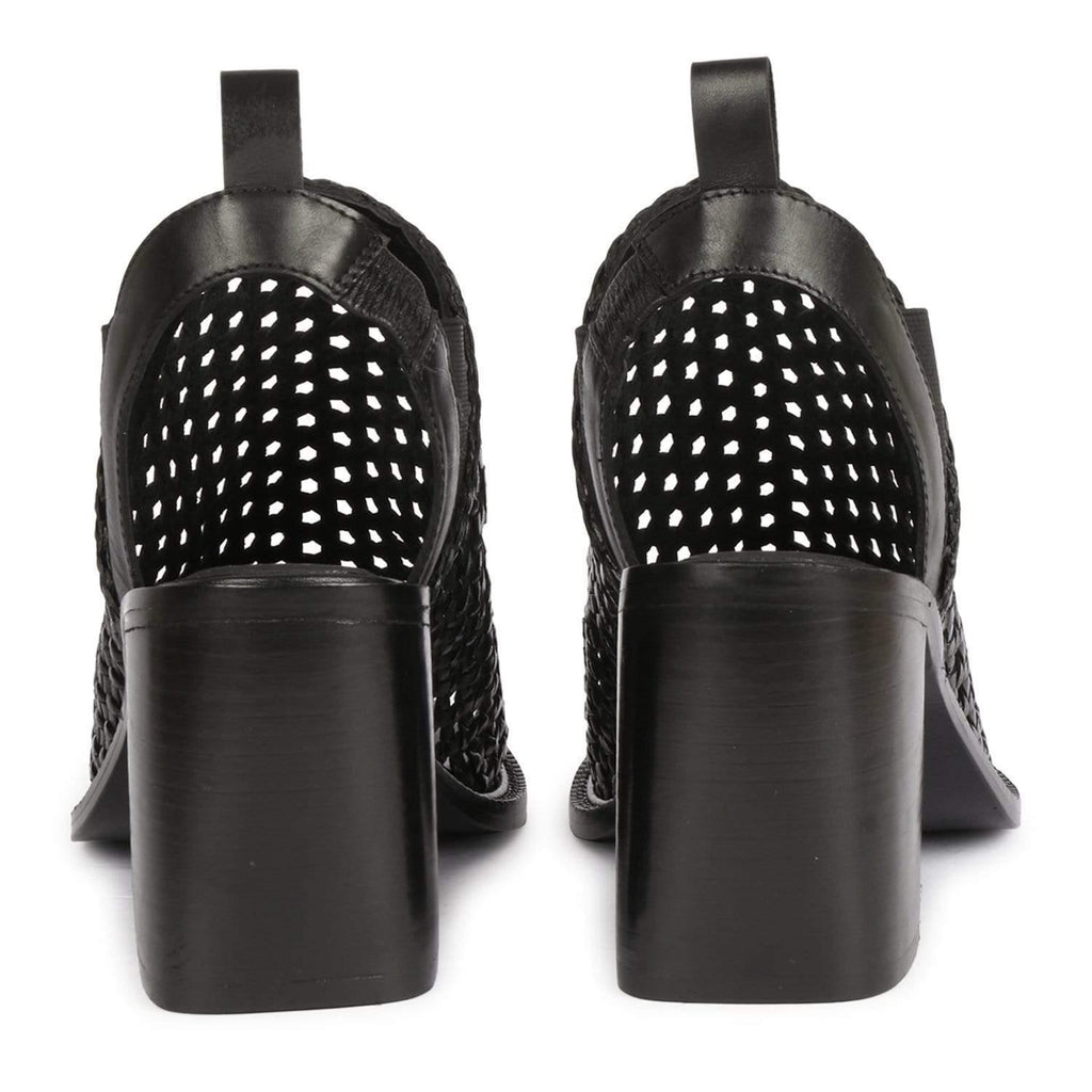 Saint G BLOCK HEEL Bella Woven Open Toe Sandal