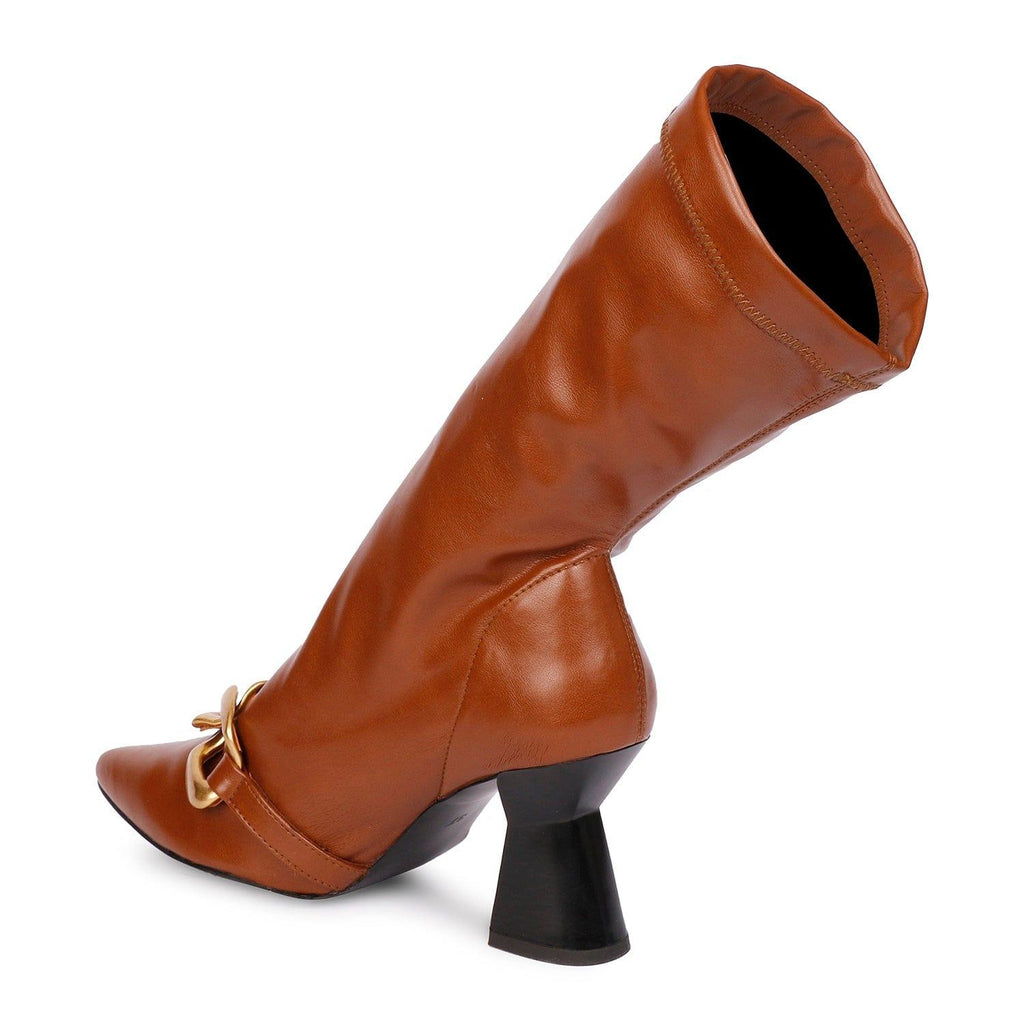Saint G Rosalie Boots - Cuoio