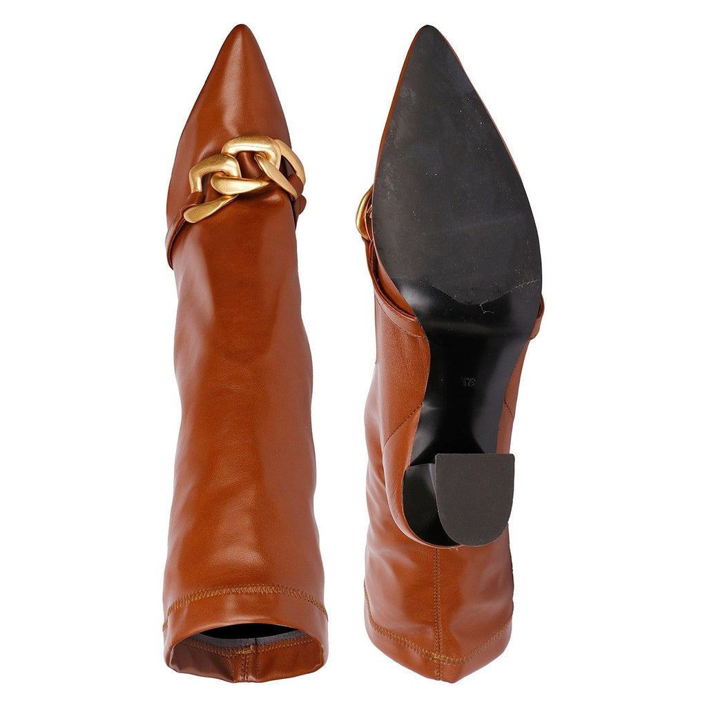 Saint G Rosalie Boots - Cuoio