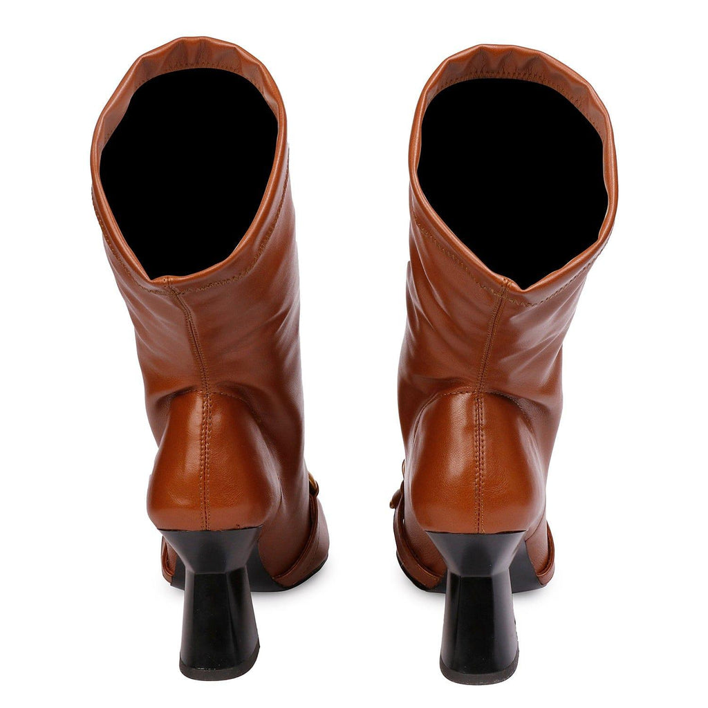 Saint G Rosalie Boots - Cuoio