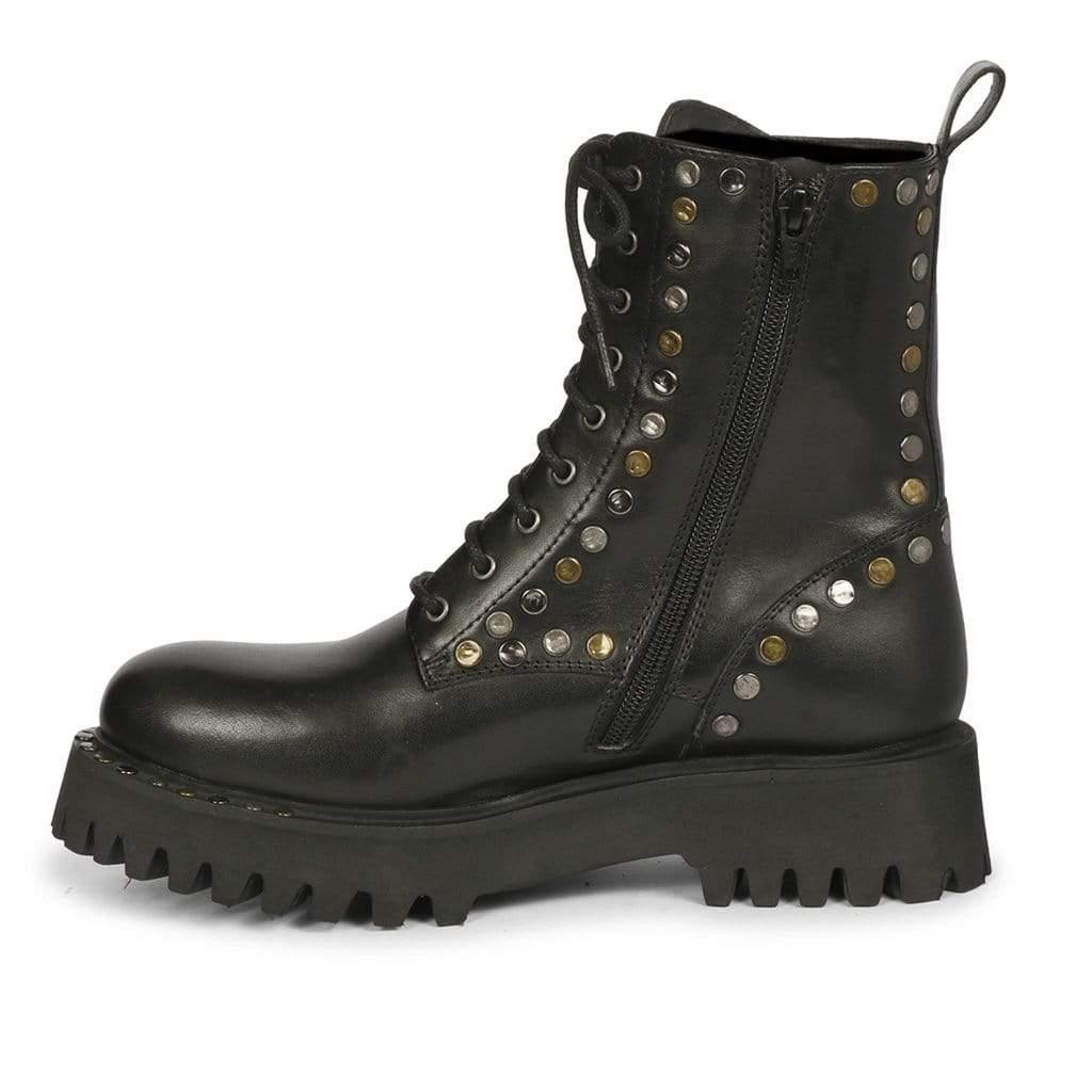 SaintG USA ANKLE BOOT NATALIE STUDDED LACE UP BOOT